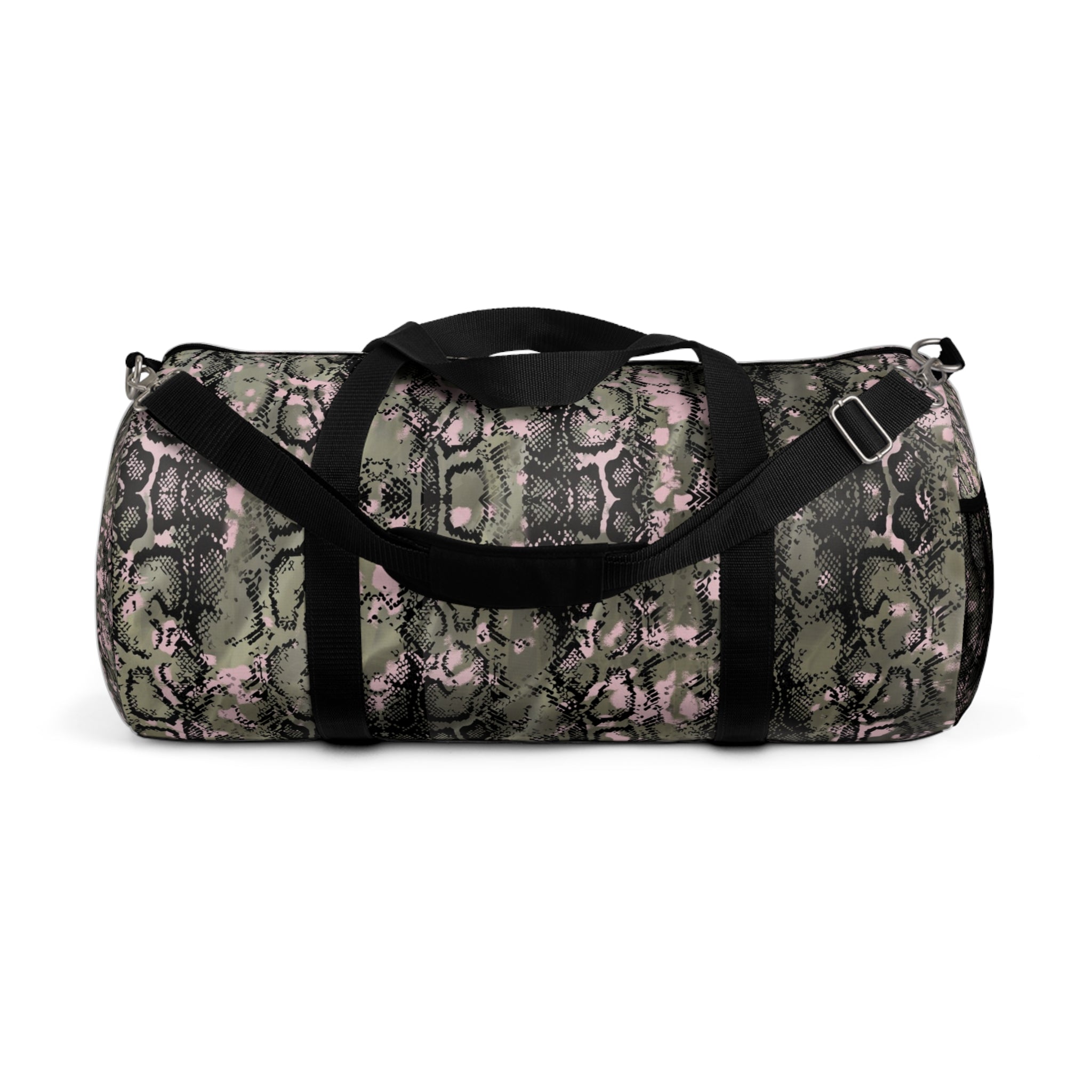 Stylish Snake Print Duffel Bag - Perfect for Gym or Travel
